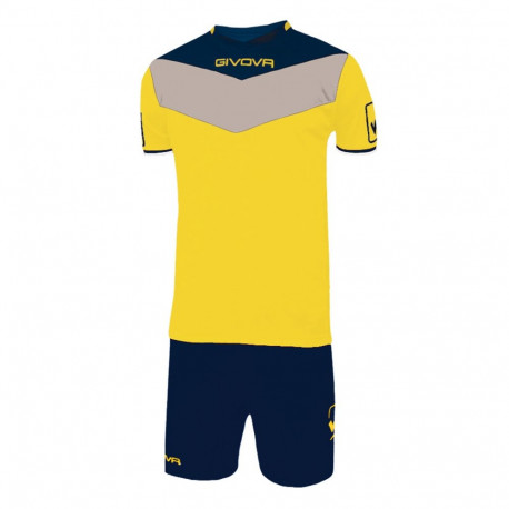 Komplet Givova Kit Campo żółto-granatowy KITC53 0704 3XS