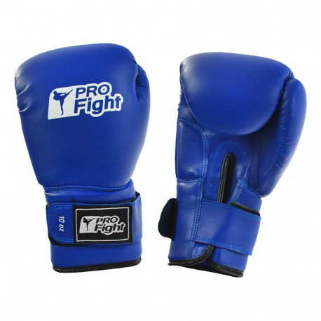 Rękawice bokserskie Profight PVC niebieskie 14