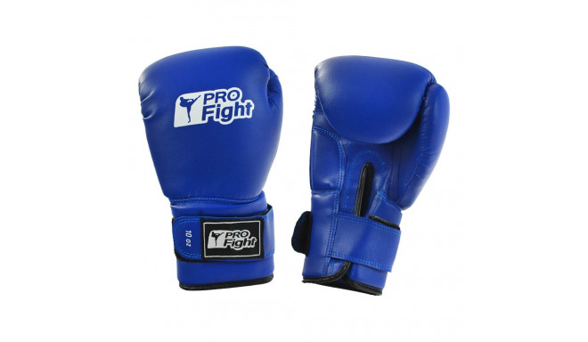 Rękawice bokserskie Profight PVC niebieskie 8