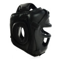 Kask bokserski z kratą Profight 703 PU czarny senior