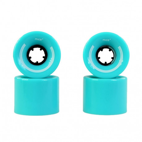 Kółka Mico do deskorolki plastikowej 60x45mm 4szt j.niebieski