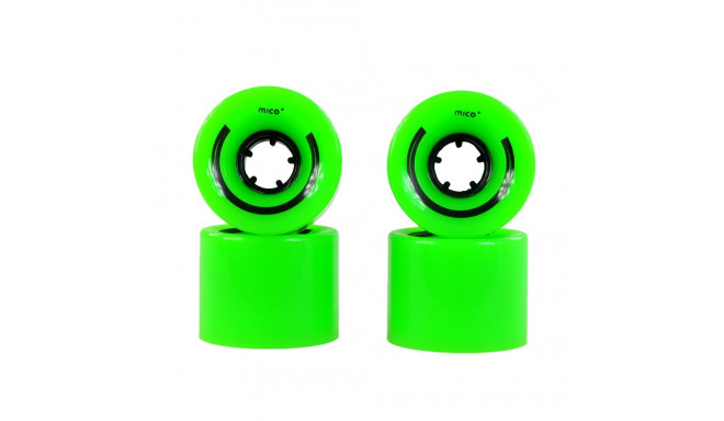 Kółka Mico do deskorolki plastikowej 60x45mm 4szt zielone