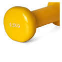 Hantel winylowy Profit 0,5 kg żółty DK 4102