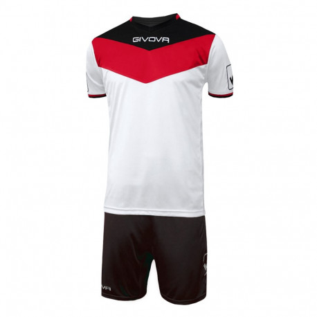 Givova spordikomplekt Kit Campo KITC53 1210 2XS, valge-punane-must