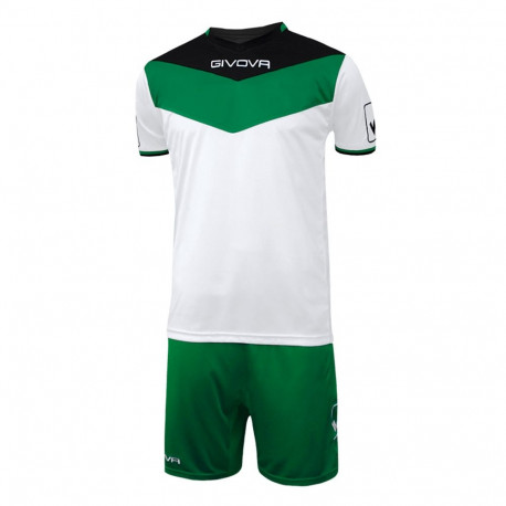 Komplet Givova Kit Campo czarno-zielony KITC53 1013  3XS