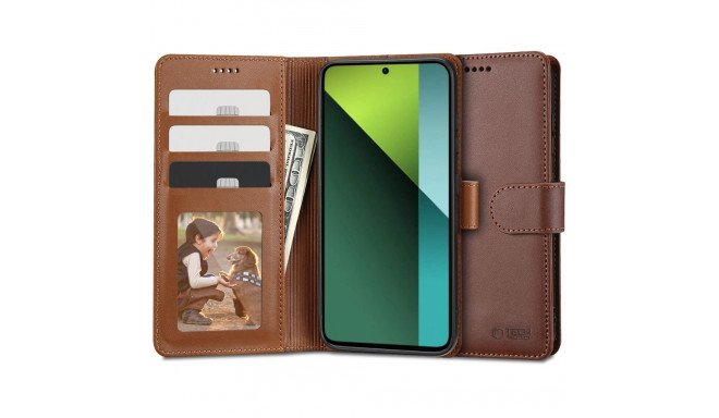 TECH-PROTECT WALLET XIAOMI REDMI NOTE 13 PRO 5G / POCO X6 5G BROWN