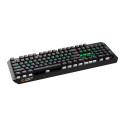 CANYON Hazard GK-6, Wired multimedia gaming keyboard with lighting effect, 108pcs rainbow LED, Numbe
