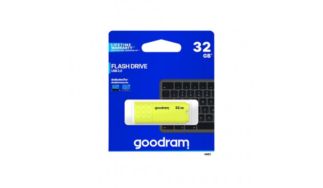 GOODRAM UME2-0320Y0R11 GOODRAM USB-mälu UME2 32GB USB 2.0 Kollane