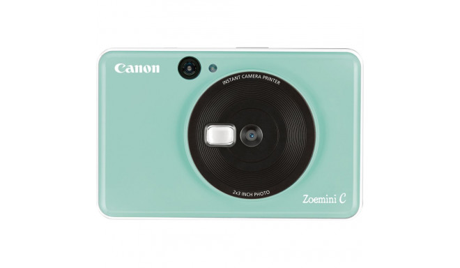 Canon Zoemin C + 20 sheets Canon Zink photo paper, mint green