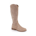 S.Barski W OLI245 beige suede boots (36)