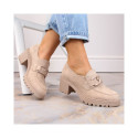 Vinceza W JAN177D suede shoes, beige (39)