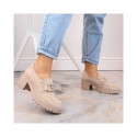 Vinceza W JAN177D suede shoes, beige (39)