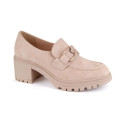 Vinceza W JAN177D suede shoes, beige (39)