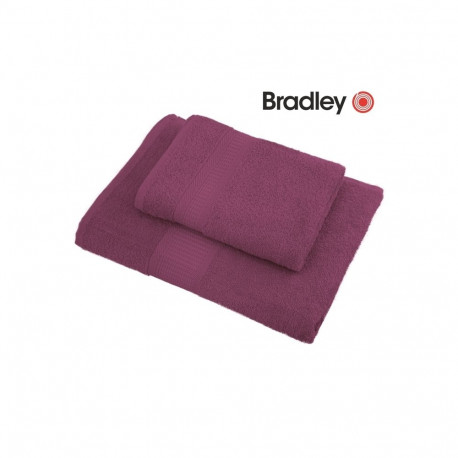 Bradley Полотенце фроте, 100 x 150 см, пастельно-бордовое, 3 шт