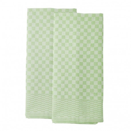 Bradley köögirätik, 40 x 60 cm, ruuduline 2 tk, roheline