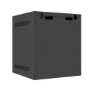 RACK CABINET 10" WALL-MOUNT 6U/280X310 (FLAT PACK) WITH GLASS DOOR BLACK LANBERG