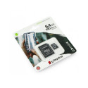 CARD MEM KINGSTON 64GB CL10 MICSDXC +ADP