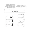 BATHROOM CORNICE TEST7011310 CHROMED