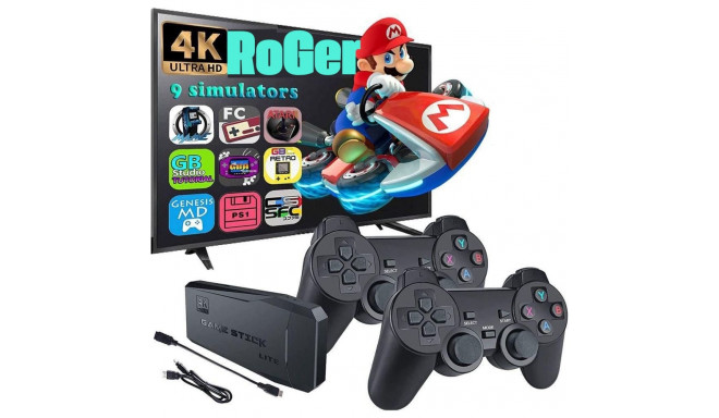 RoGer Retro Portable Console + 2 Gamepads / 21000 games / HDMI