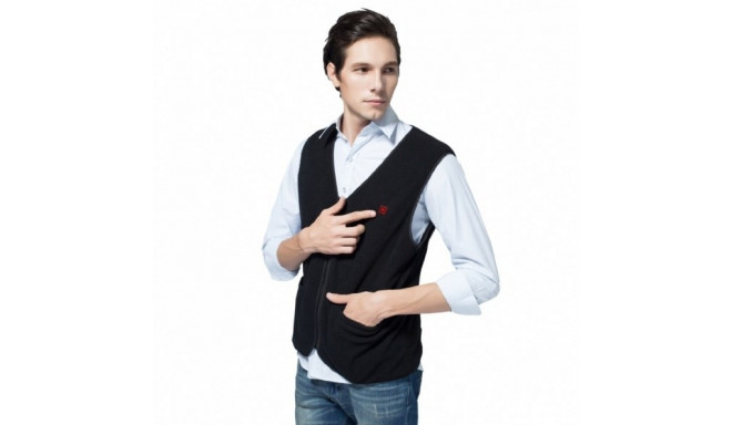 Glovii GV1L talvine spordikeha kaitsev vest suusatamine, lumelauasõit unisex polüester must