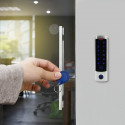 Qoltec 52445 Code lock DIONE with RFID reader Code | Card | key fob | Doorbell button | IP68 | EM