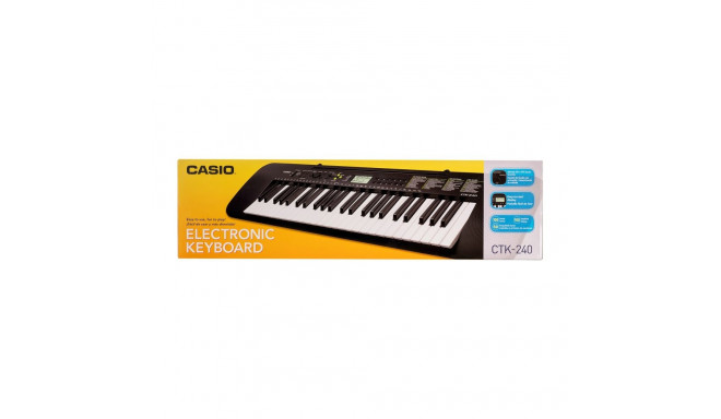 Casio CTK-240 MIDI klaviatuur 49 klahvi must, valge