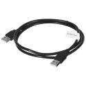 Lanberg CA-USBA-20CU-0010-BK USB cable 1m 2.0 USB A Black