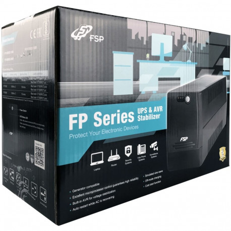 "FSP FP 2000 Tower Line-interactive 2000VA 1200W 2x12V/9Ah 4xSchuko"
