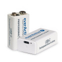 6F22/9V LI-ION BATTERY 550 mAh USB-B