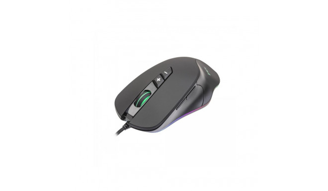 Wired gaming mouse Nemesis C340 4000 DPI RGB LED programmable buttons black