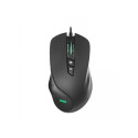 Wired gaming mouse Nemesis C340 4000 DPI RGB LED programmable buttons black