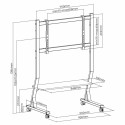 Mobile stand + TV mount 45-90 inches 60KG SD-22 Vesa 800x400