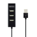 3-Port USB Hub Unitek Y-2140 Melns
