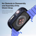 DUX DUCIS Bamo - Hard PC + Soft Silicone Apple Watch Series 7/8/9 41mm Case midnight/blue