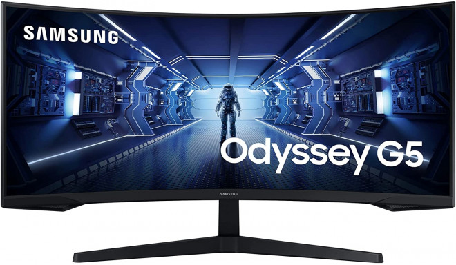 SAMSUNG Odyssey G5 C34G55TWWP, gaming monitor (86 cm (34 inches), black, UWQHD, AMD Free-Sync, curve