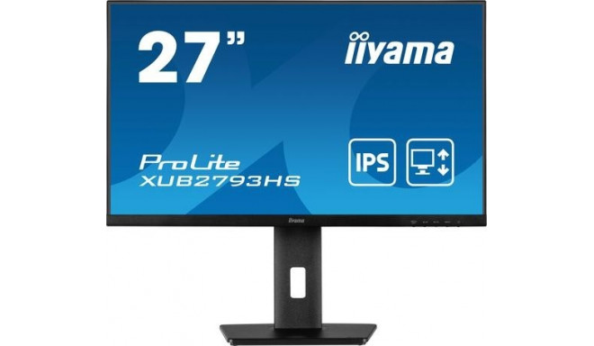 iiyama ProLite XUB2793HS-B6 LED display 68.6 cm (27&quot;) 1920 x 1080 pixels Full HD Black