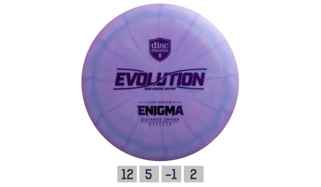 Discgolf DISCMANIA Distance Driver Lux Vapor ENIGMA Evolution Purple 12/5/-1/2