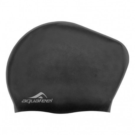 Swimming cap silicone AQUAFEEL 30404 20 black long hair