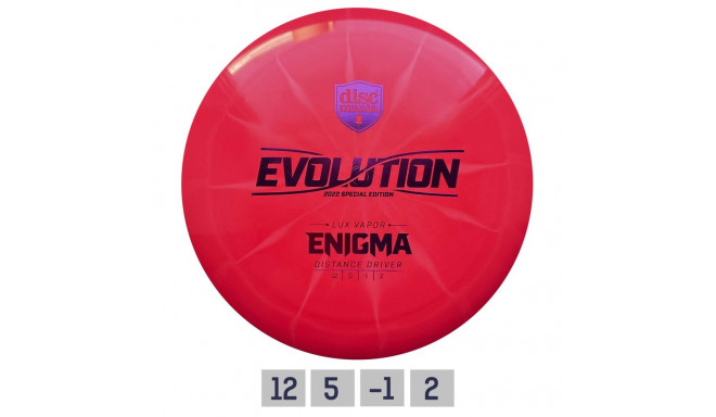 Discgolf DISCMANIA Distance Driver Lux Vapor ENIGMA Evolution Pink 12/5/-1/2