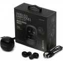 Platinet wireless earbuds PM1001B TWS, black (45923)