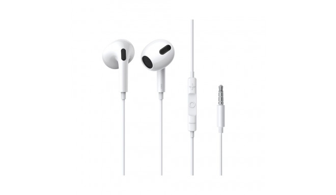 Earphones 3.5mm with Built-in Microphone & Controller, White