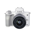 Canon EOS M50 Mark II 15-45 IS STM + 55-200 IS STM (White)