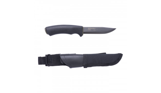 Morakniv Bushcraft Expert Blackblade Välinuga – 3.2 mm Süsinikteras, MOLLE Tupp, Must