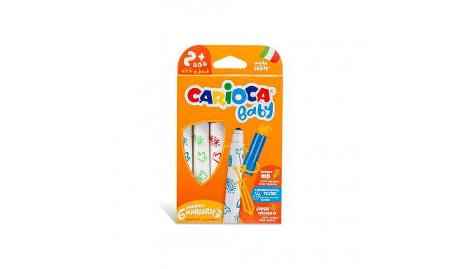 Viltpliiatsid CARIOCA BABY-Superwashiable, 6värvi