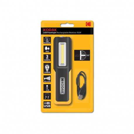 OUT Kodak LED taskulamp MultiUse 150lm, USB toitel laetav