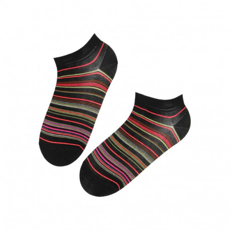 SOKISAHTEL NEON roosade triipudega madalad sokid 446