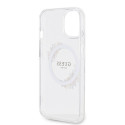 Guess PC|TPU Flowers Ring Glossy Logo MagSafe Kaane iPhone 13 läbipaistev