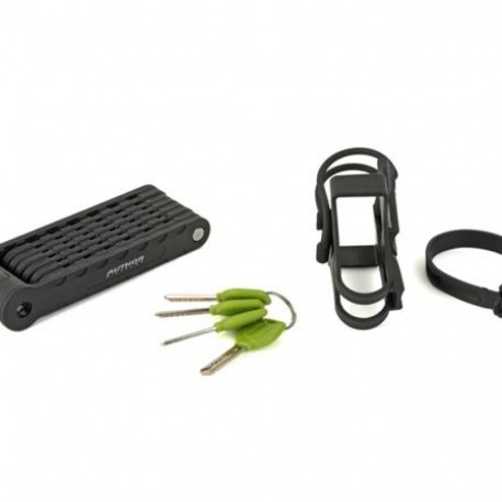 Author Foldable lock AUL FlexGuard-8 X9 l.940mm (black)