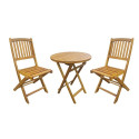 Balcony set GWEN D60cm table and 2 chairs