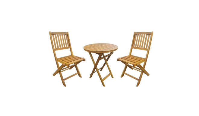 Balcony set GWEN D60cm table and 2 chairs